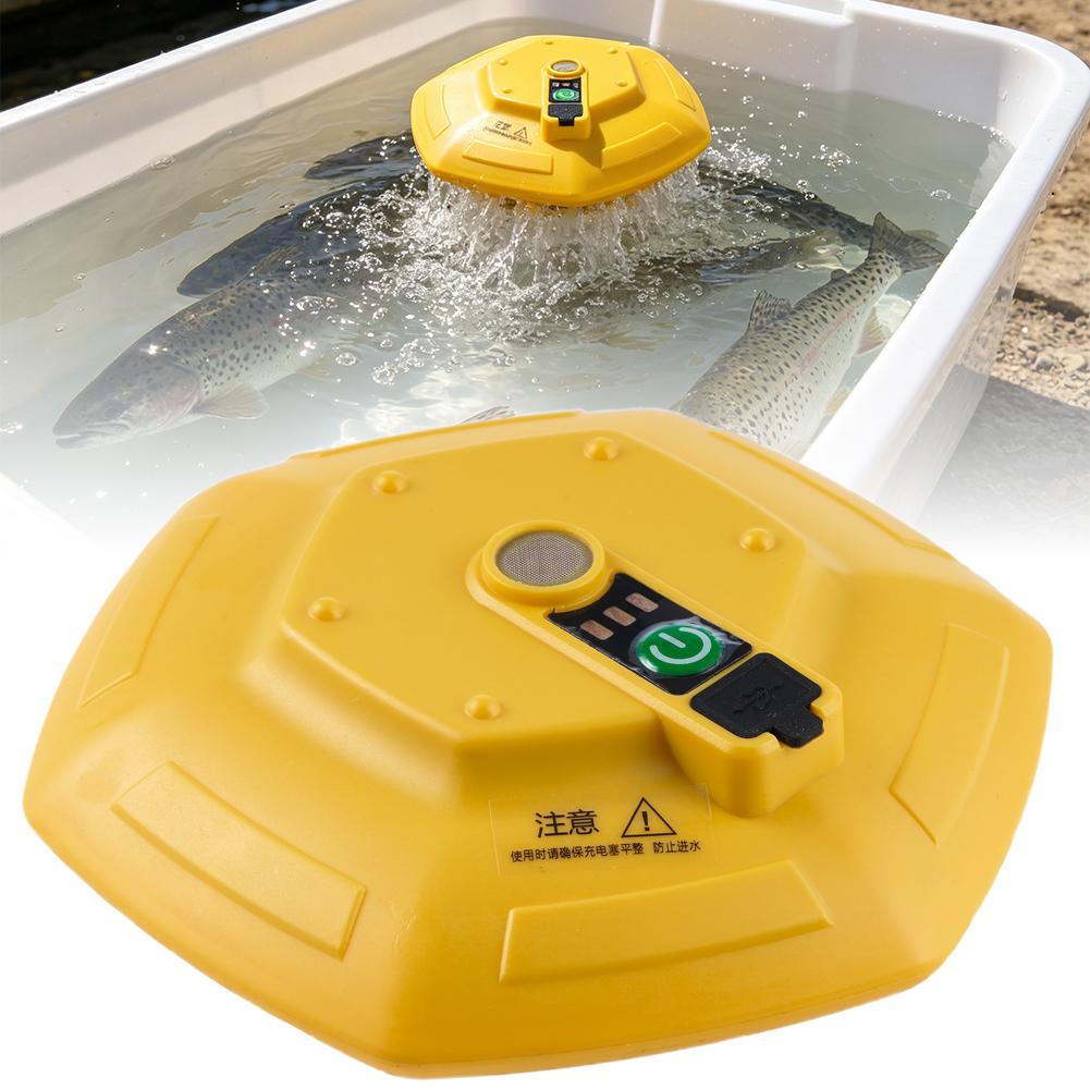 Ice Fishing Tip Up - Portable Floating Fish Tank Oxygen Pump,