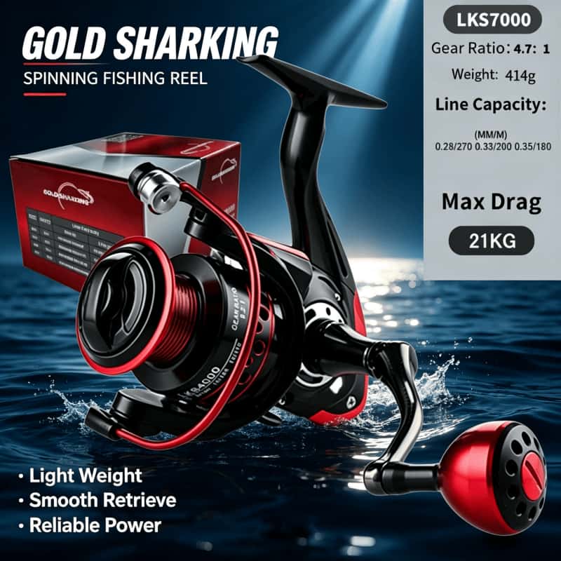 GOLD SHARKING-Spinning Reel, M - огляд і ціна Fishing Equipment Daiwa