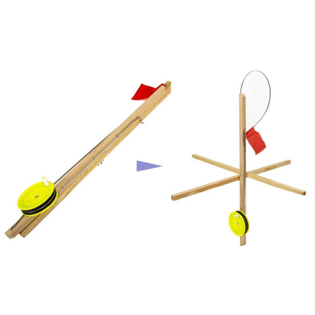 3Pcs Wooden Ice Fishing Flags  - огляд і ціна Ice Fishing Tip Up
