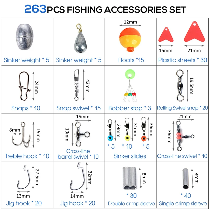 263pcs Outdoor Fishing Accesso - огляд і ціна Fishing Pliers
